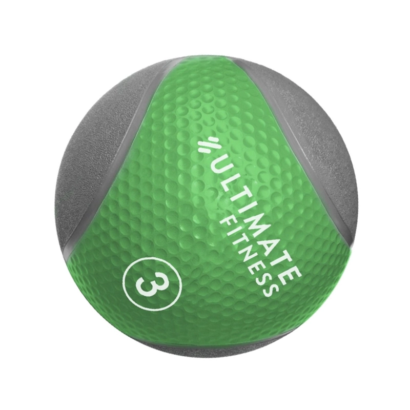 BALÓN MEDICINAL ULTIMATE FITNESS CON REBOTE PRO 3 KG - 3