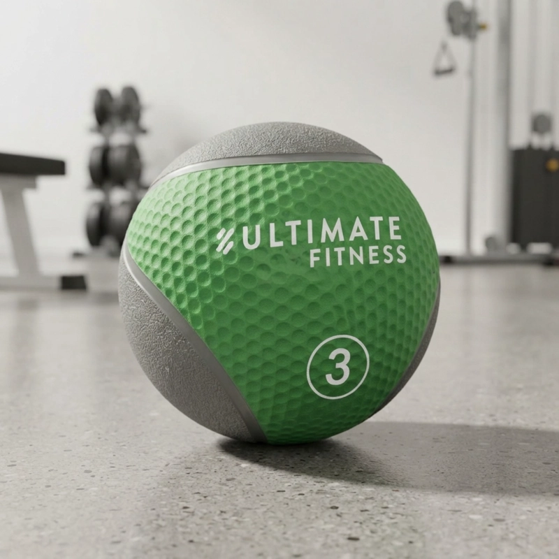 BALÓN MEDICINAL ULTIMATE FITNESS CON REBOTE PRO 3 KG - 4