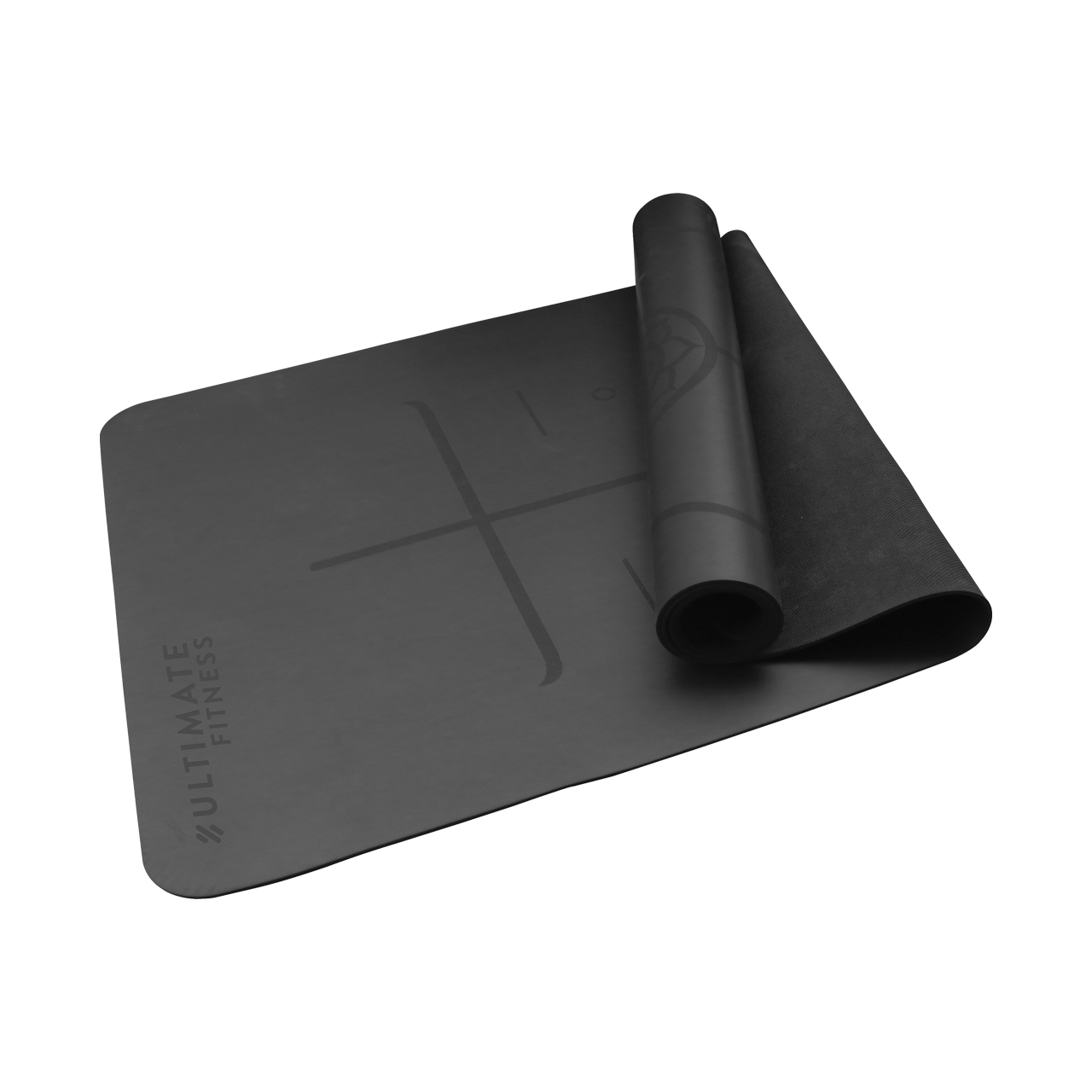 MAT DE YOGA PREMIUM PU NATURAL RUBBER 5 MM EN COLOR NEGRO - 1