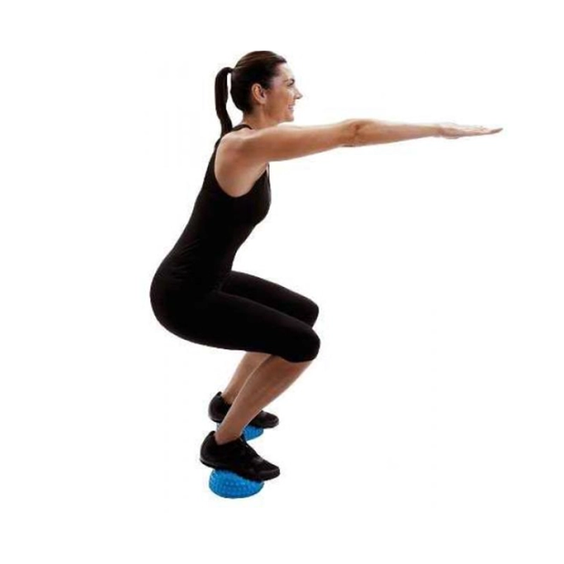MINI BOSU ERIZO - COJIN PEQUEÑO AZUL - 3