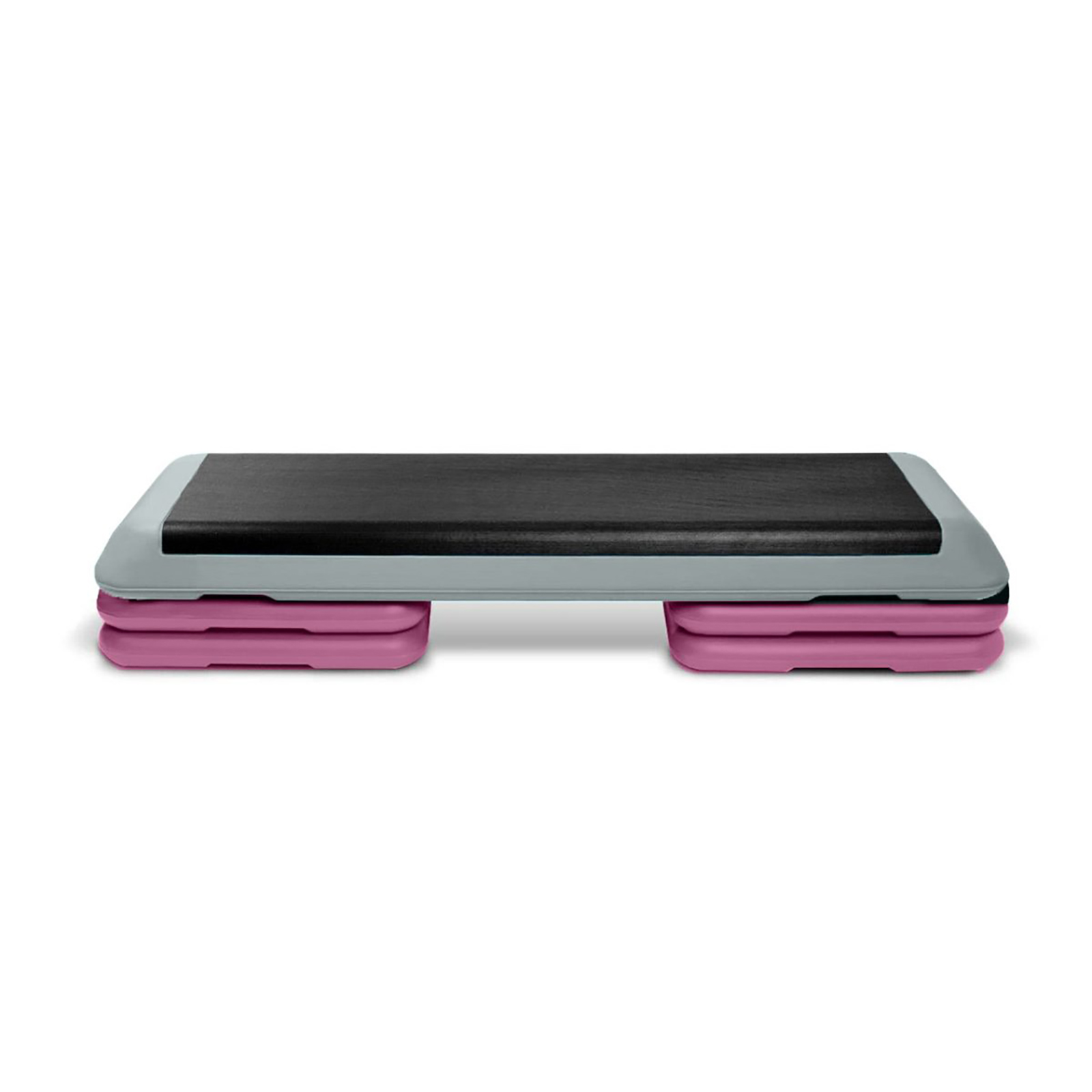STEP AEROBICO 3 NIVELES PRO EN COLOR NEGRO/ROSADO - 2