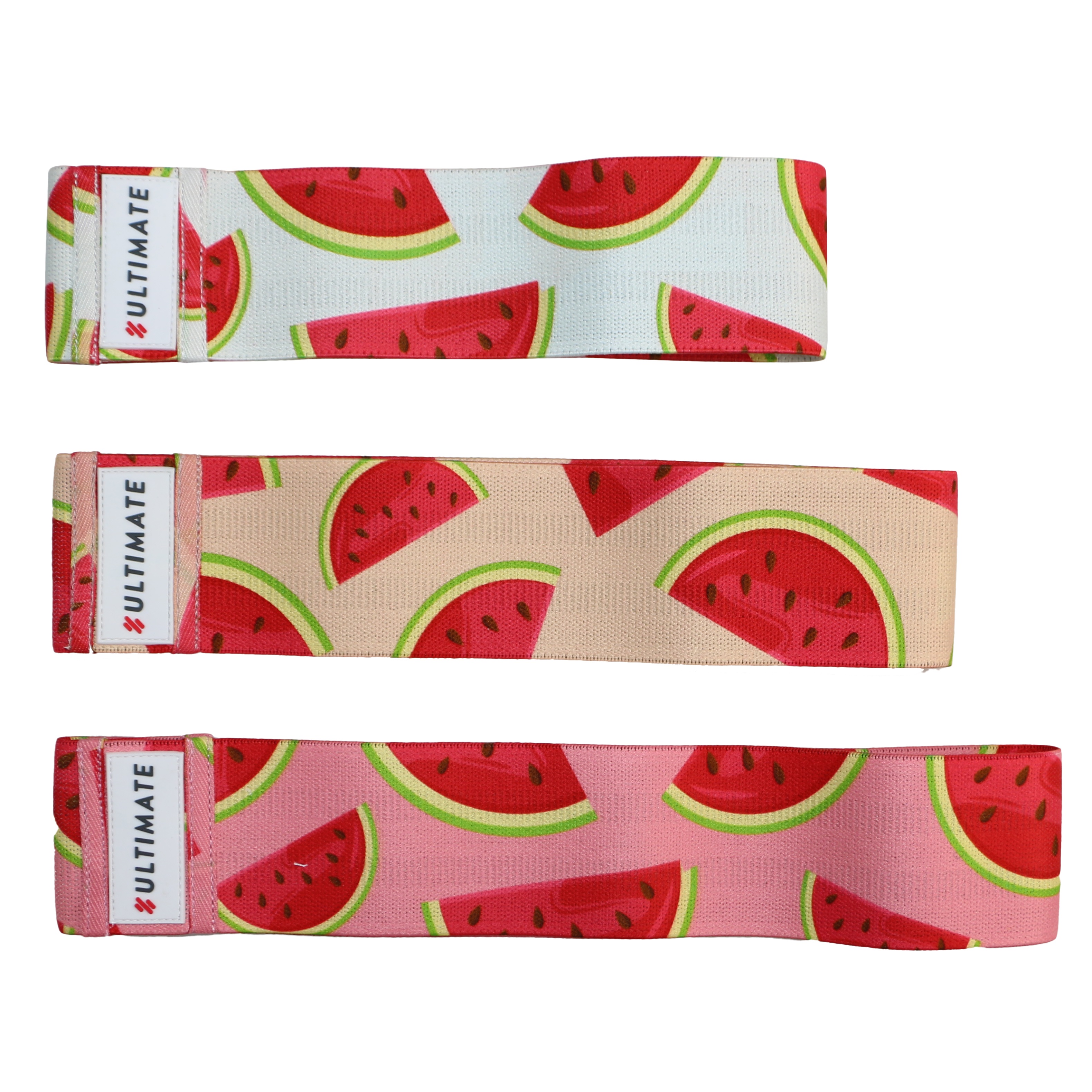 PACK ULTIMATE FITNESS 3 HIP LOOP WATERMELON – BANDA ELÁSTICA GLUTE LIMITED EDITION - 1