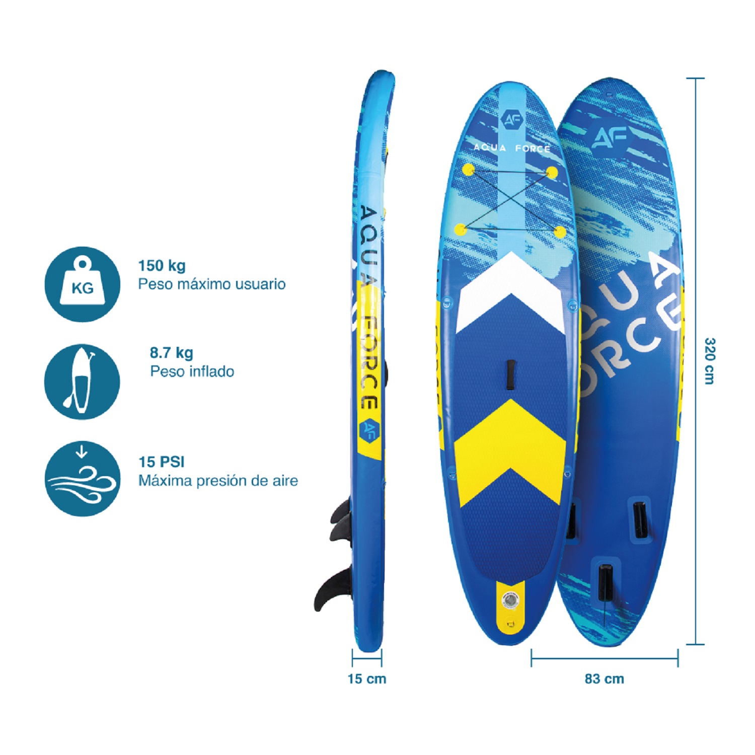 STAND UP PADDLE A1 OCEAN 10’6” - DOBLE CAPA - 3