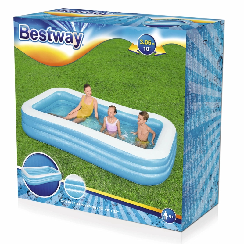 PISCINA BESTWAY I3X2 RECTANGULAR INFLABLE 3.05M X 1.83M - 3