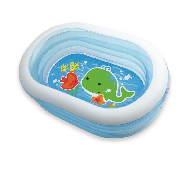 PISCINA TRANSPARENTE INFLABLE MY SEA FRIENDS1.63M X 1.07M X 46CM INTEX - 1