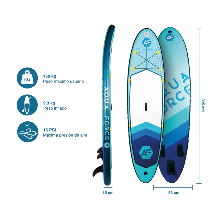 STAND UP PADDLE INFLABLE 11'0'' WAVE - DOBLE CAPA - 3