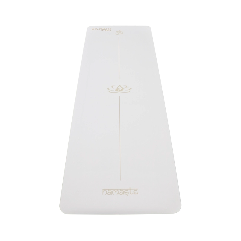MAT DE YOGA PREMIUM PU NATURAL RUBBER 5 MM EN COLOR BLANCO - 1