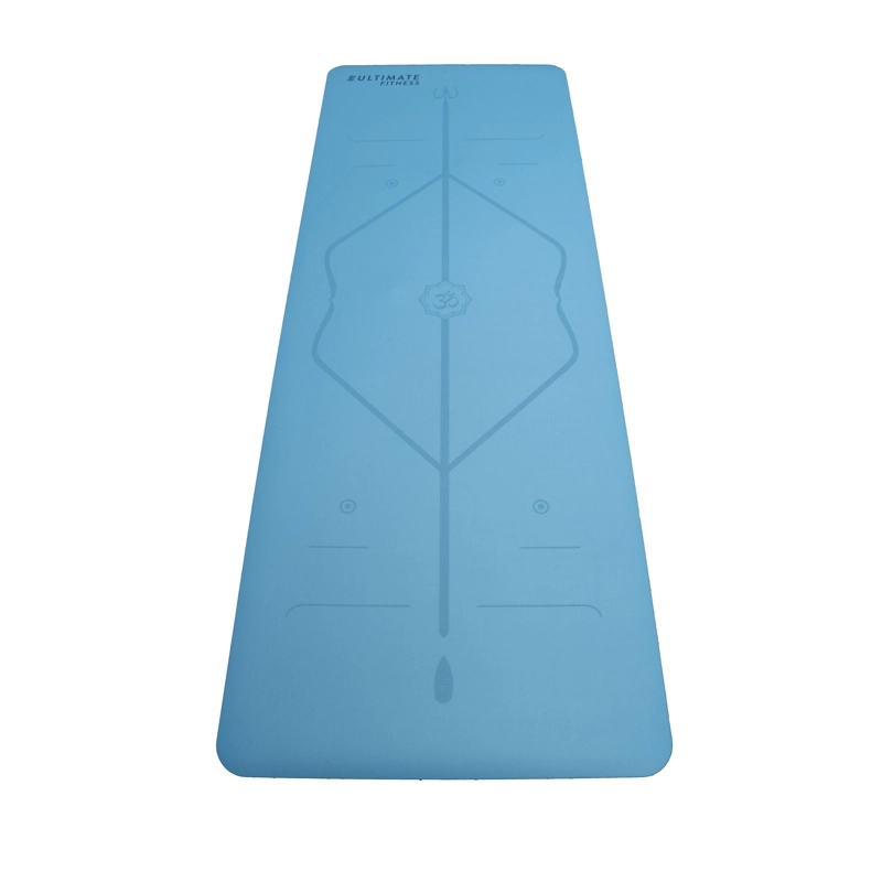 MAT DE YOGA PREMIUM PU NATURAL RUBBER 5 MM CELESTE - 1
