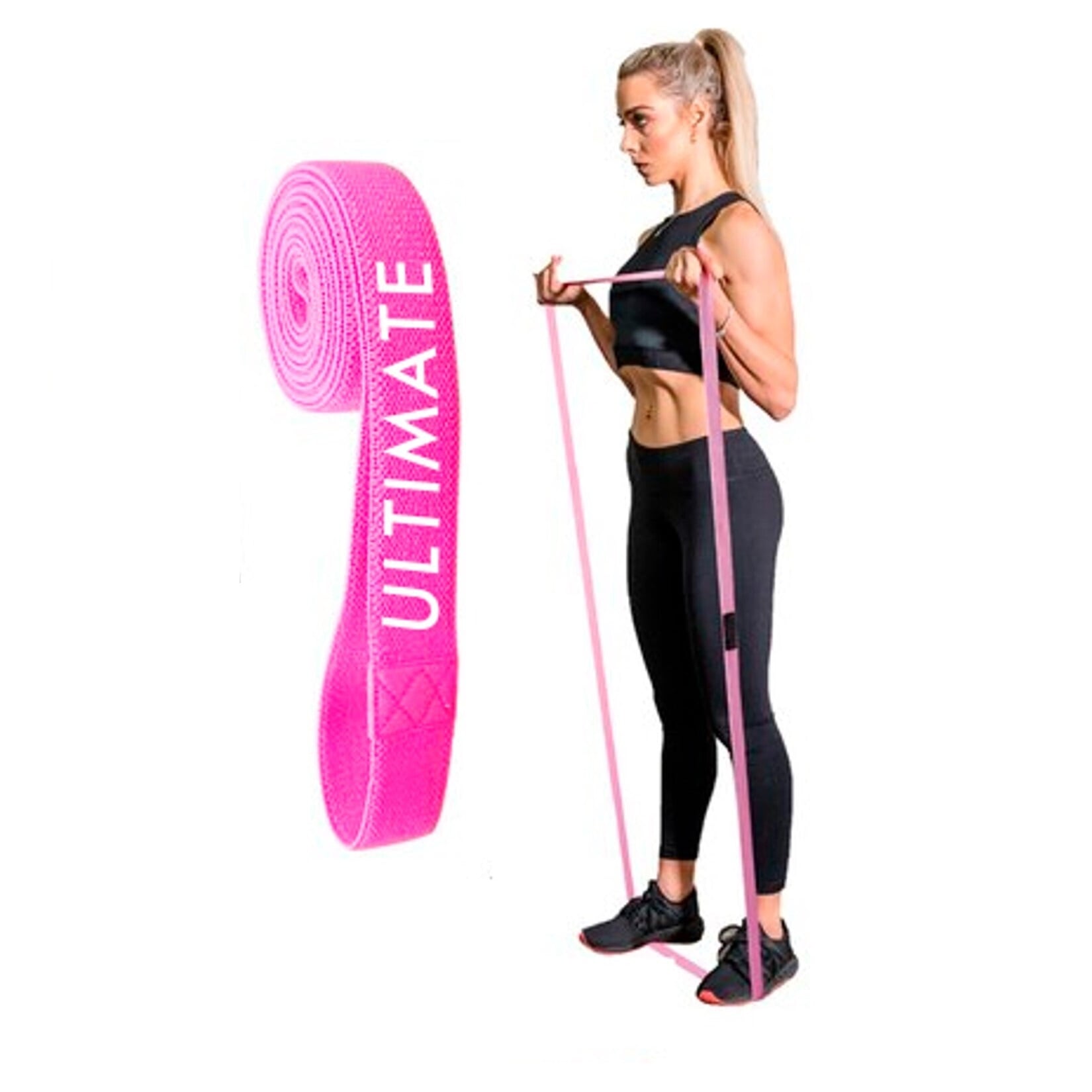 BANDA ELÁSTICA ULTIMATE FITNESS POWER BAND FABRIC DE RESISTENCIA XL - 2