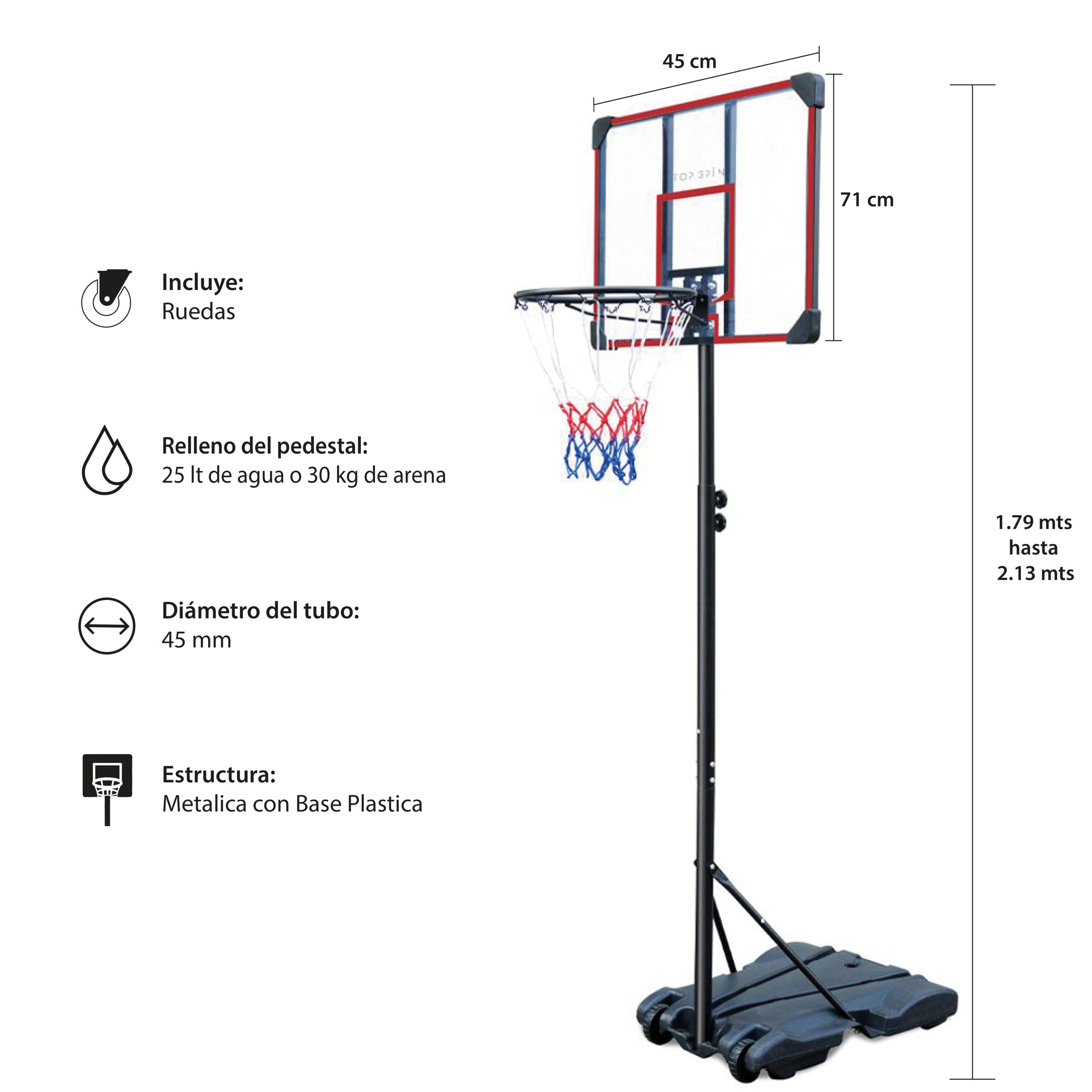 ARO – PEDESTAL DE BÁSQUETBOL A200 EASY - 2