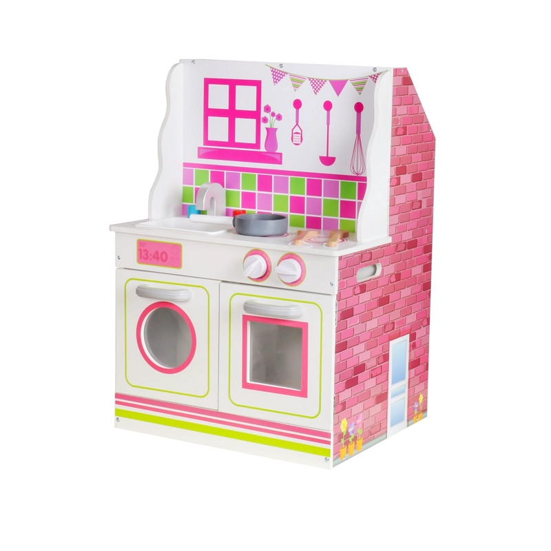 CASA MUÑECAS KANGGU ROSADO – COCINA 2 EN 1 - 1