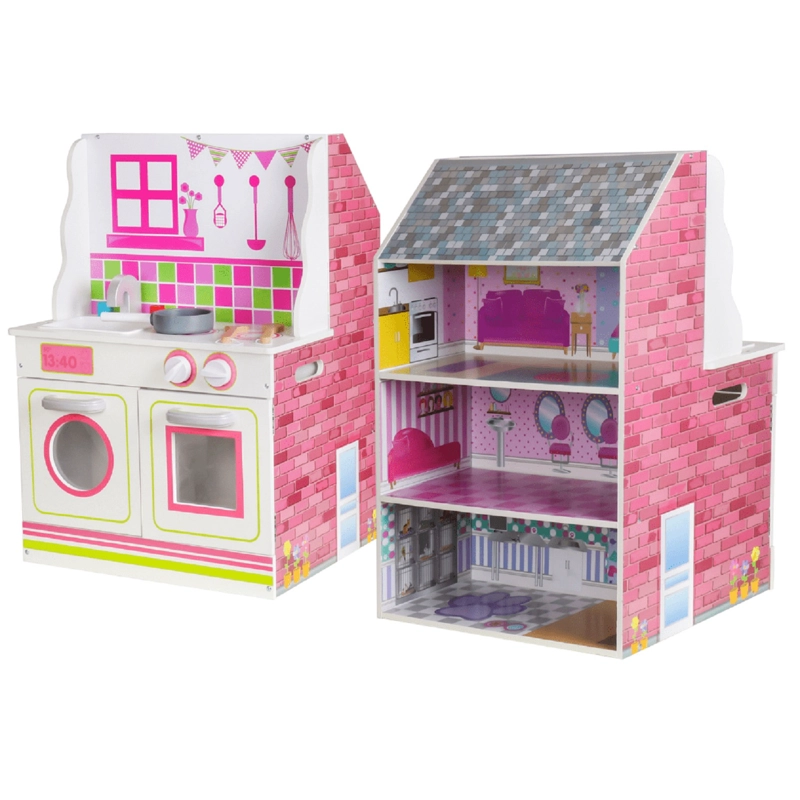 CASA MUÑECAS KANGGU ROSADO – COCINA 2 EN 1 - 3