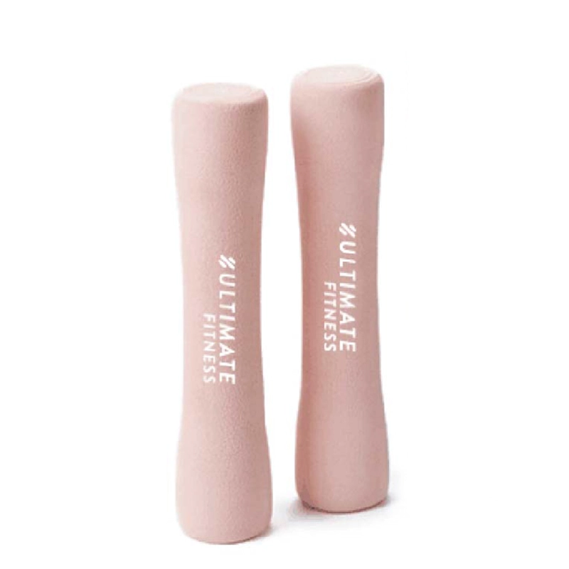 MANCUERNAS ULTIMATE FITNESS HIERRO 2 KG AERÓBICAS 1 (PAR) ROSADO - 1