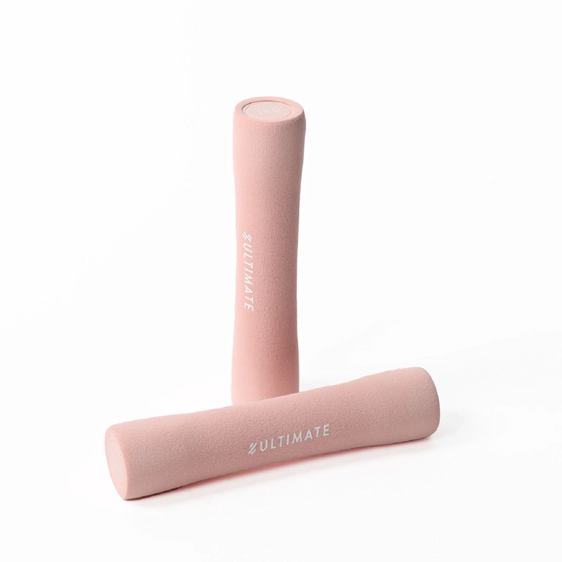 MANCUERNAS ULTIMATE FITNESS HIERRO 2 KG AERÓBICAS 1 (PAR) ROSADO - 2