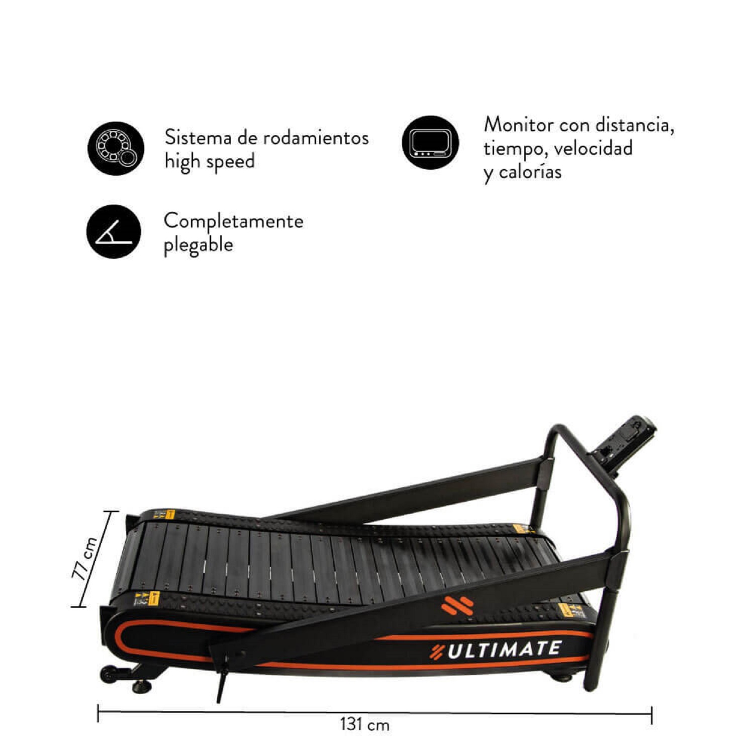 TROTADORA ULTIMATE FITNESS C300 22 KM/HR CURVA - 3