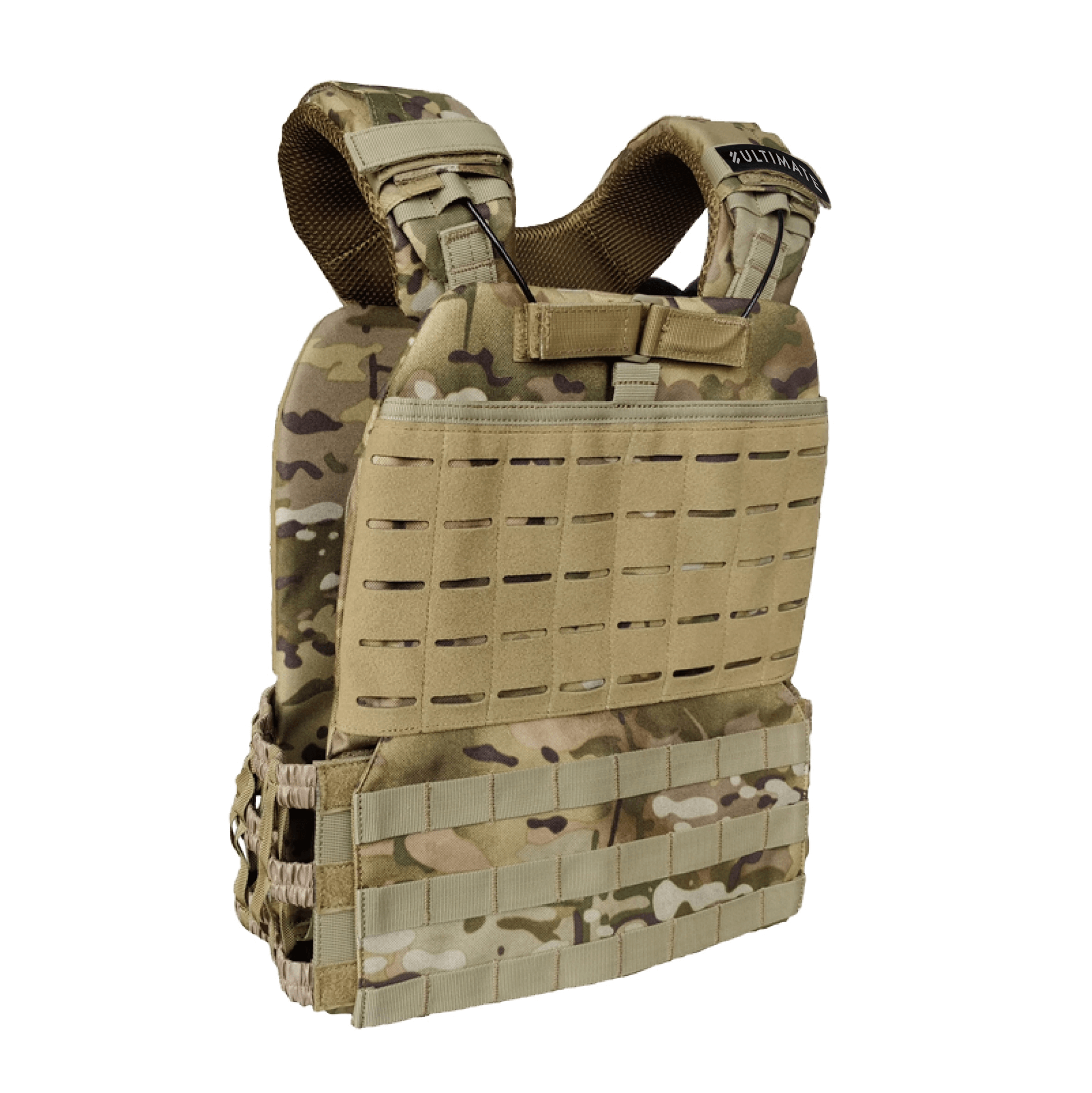 CHALECO PESO 10 KG ELITE TÁCTICO INTERCAMBIABLE – CAMUFLAJE - 1