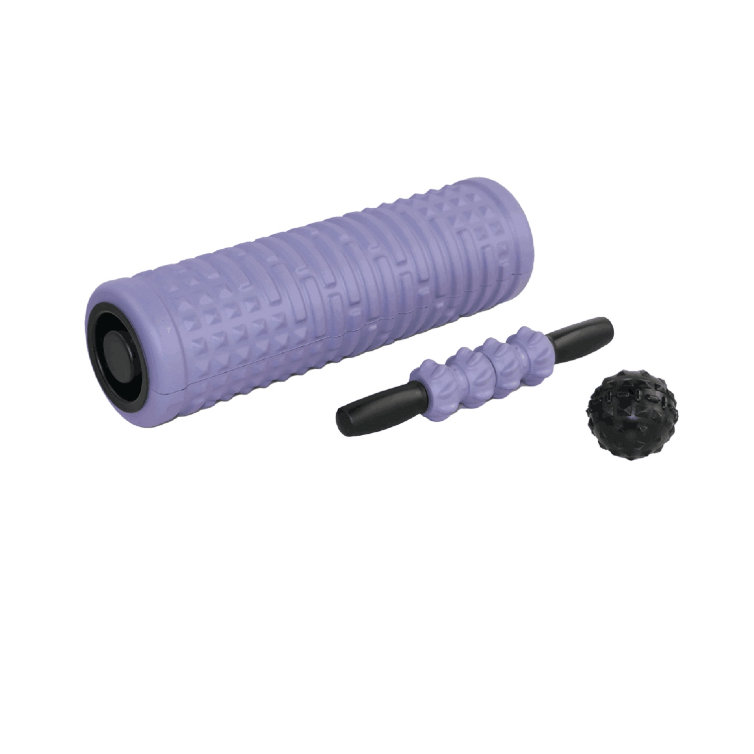 FOAM ROLLER PRO 3 EN 1 - CILINDRO MASAJEADOR MORADO - 1