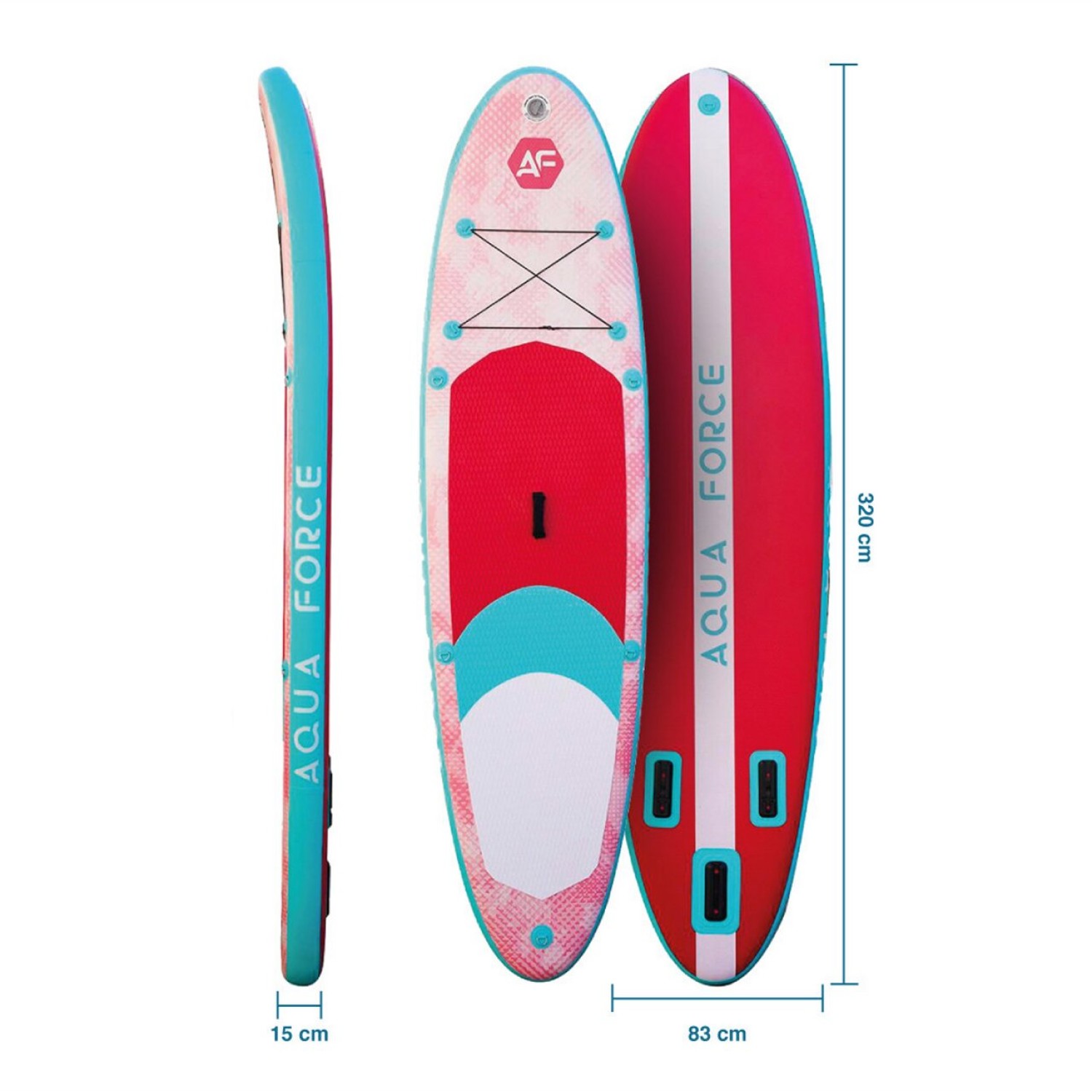 STAND UP PADDLE INFLABLE 10'6'' PINK - DOBLE CAPA - 4