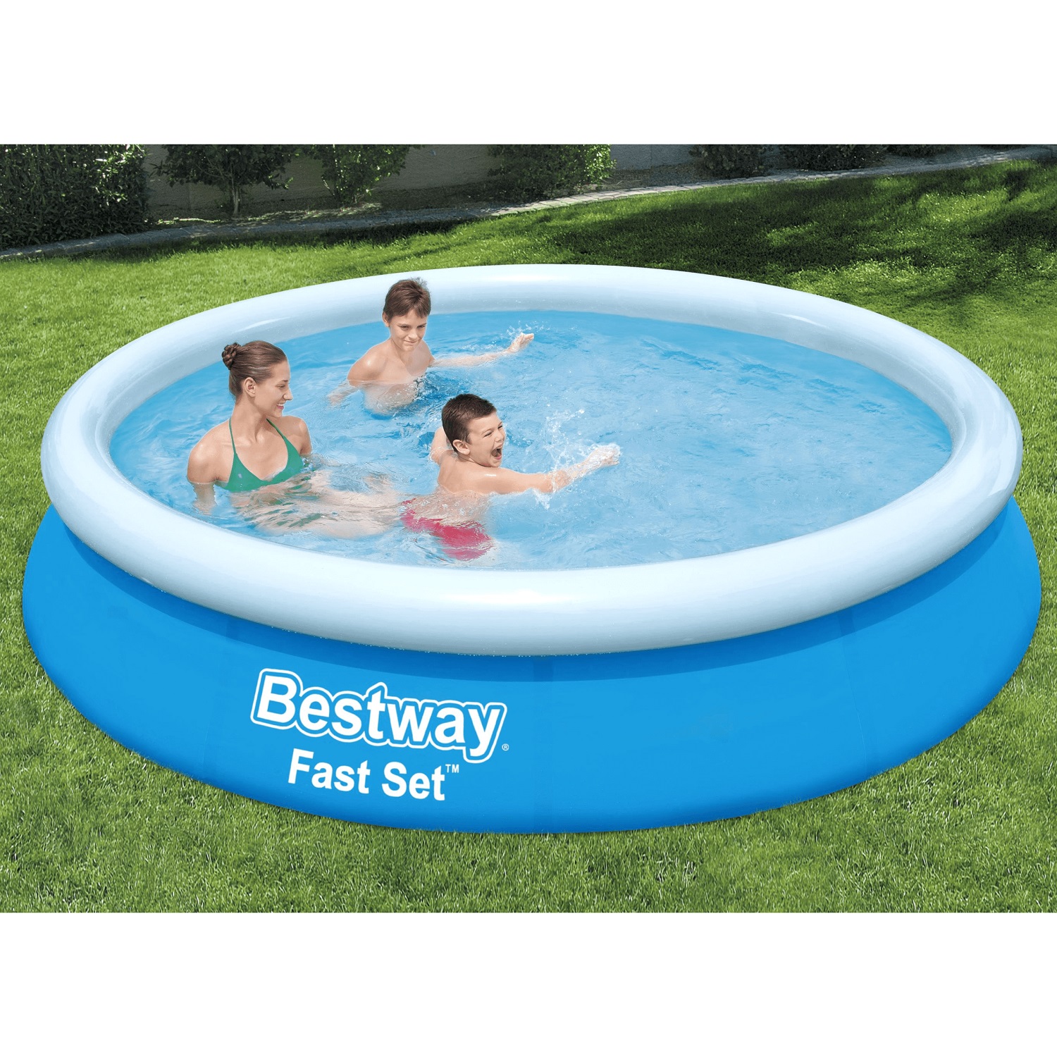 PISCINA BESTWAY REDONDA INFLABLE FAST SET 3.66M X 76 CM 3 CAPAS - 2