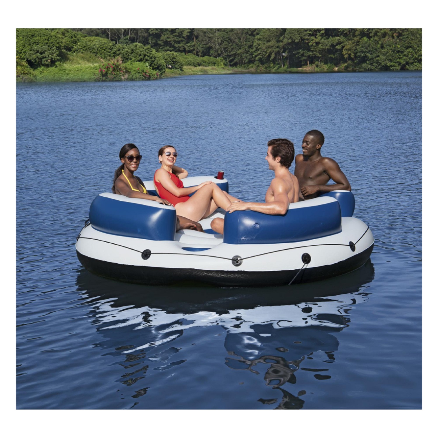 ISLA FLOTANTE INFLABLE BESTWAY PRO CAP. 4 PERSONAS - 4