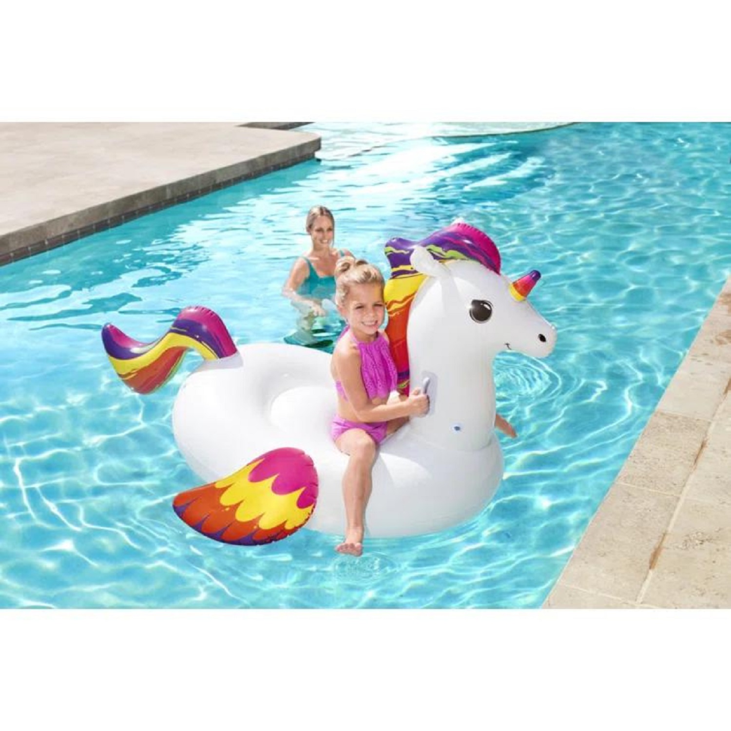 FLOTADOR BESTWAY UNICORNIO FANTASÍA 155 X 119 CM - 4