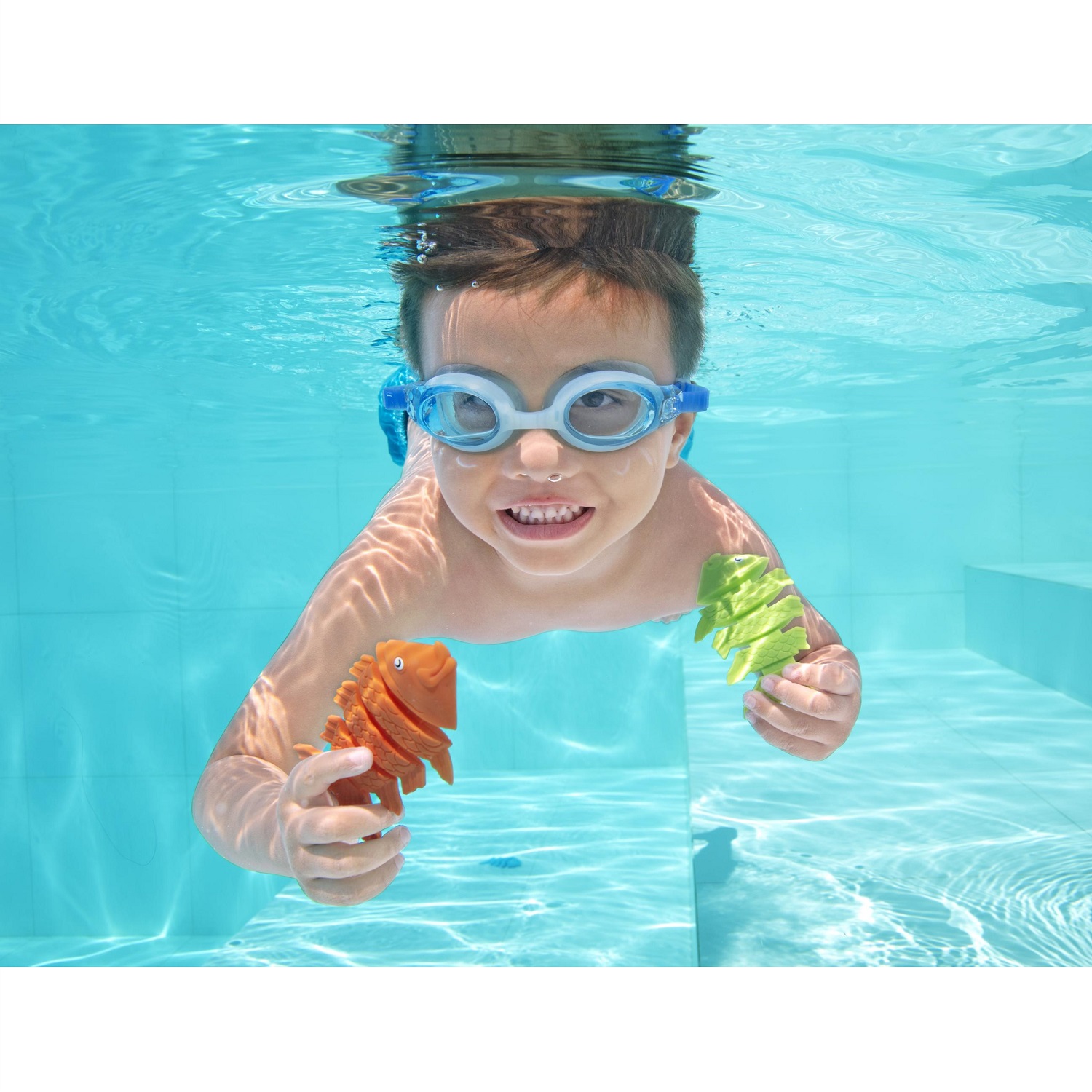 FIGURAS ANIMADAS BESTWAY PECES BUCEO NATACIÓN PBN - 3