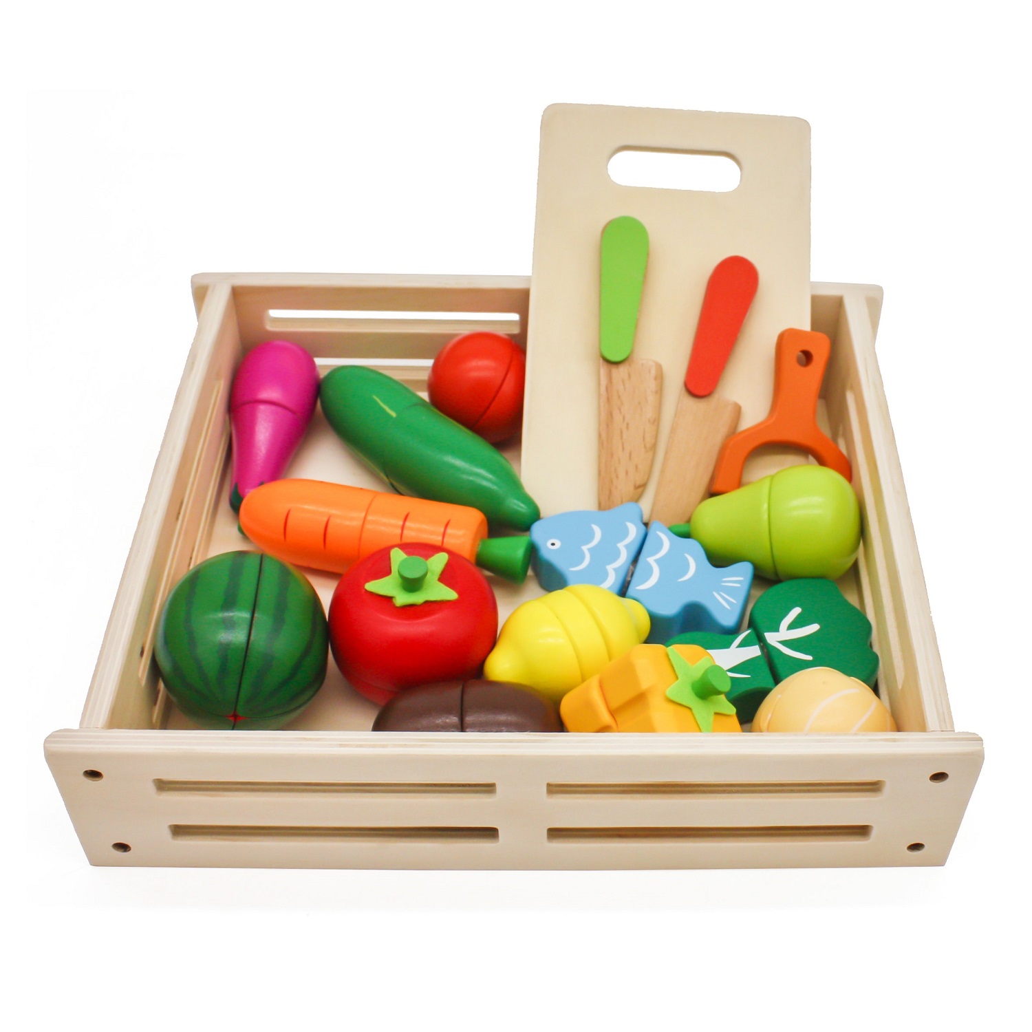 SET FRUTAS Y VERDURAS DIDÁCTICO - 1