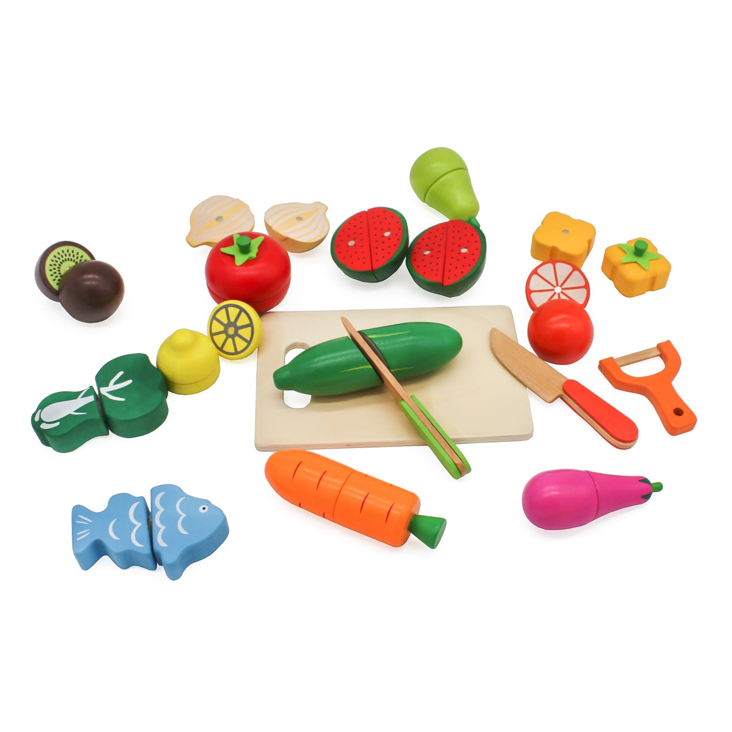 SET FRUTAS Y VERDURAS DIDÁCTICO - 5