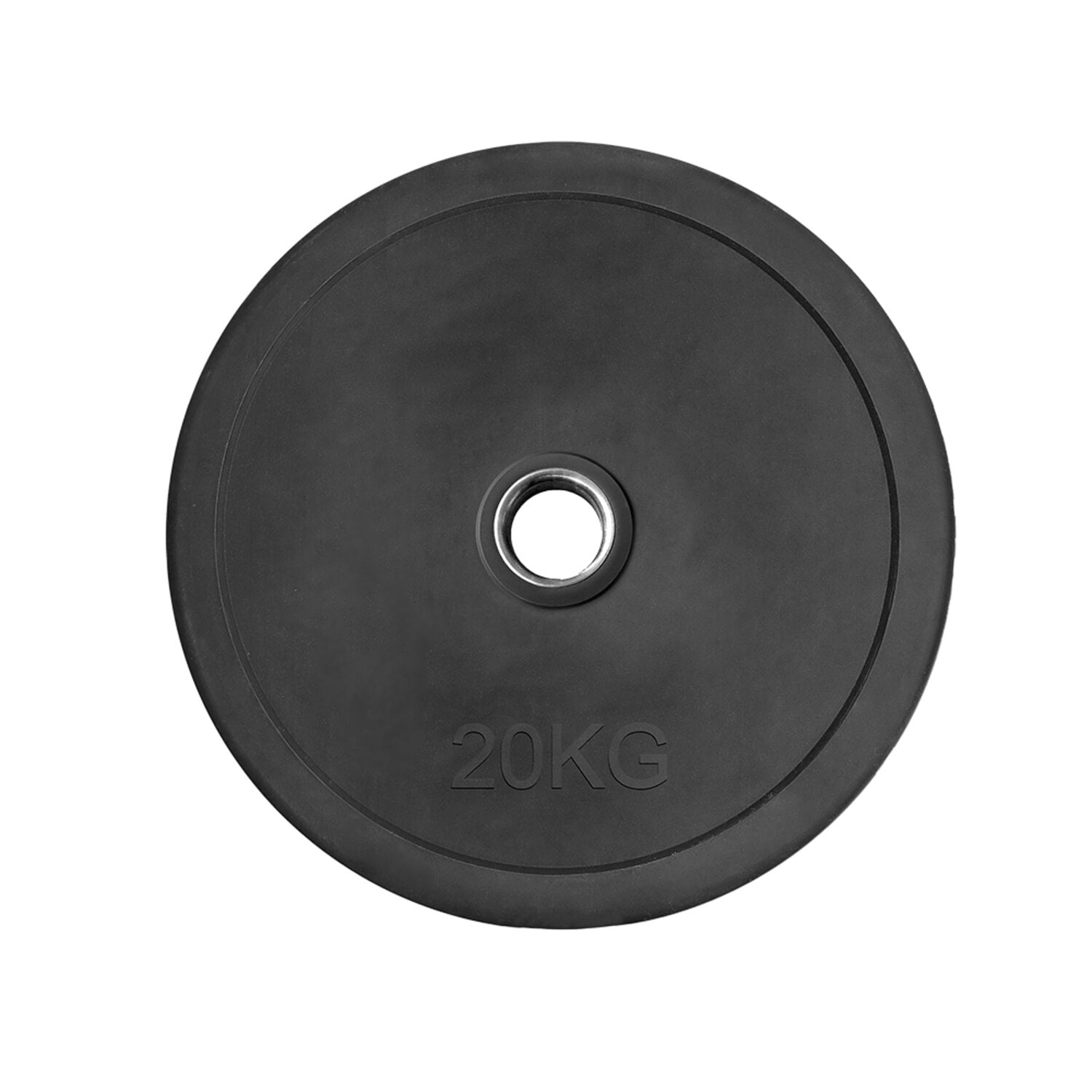 DISCO OLÍMPICO ULTIMATE FITNESS CAUCHO 20 KG ENGOMADO - 1
