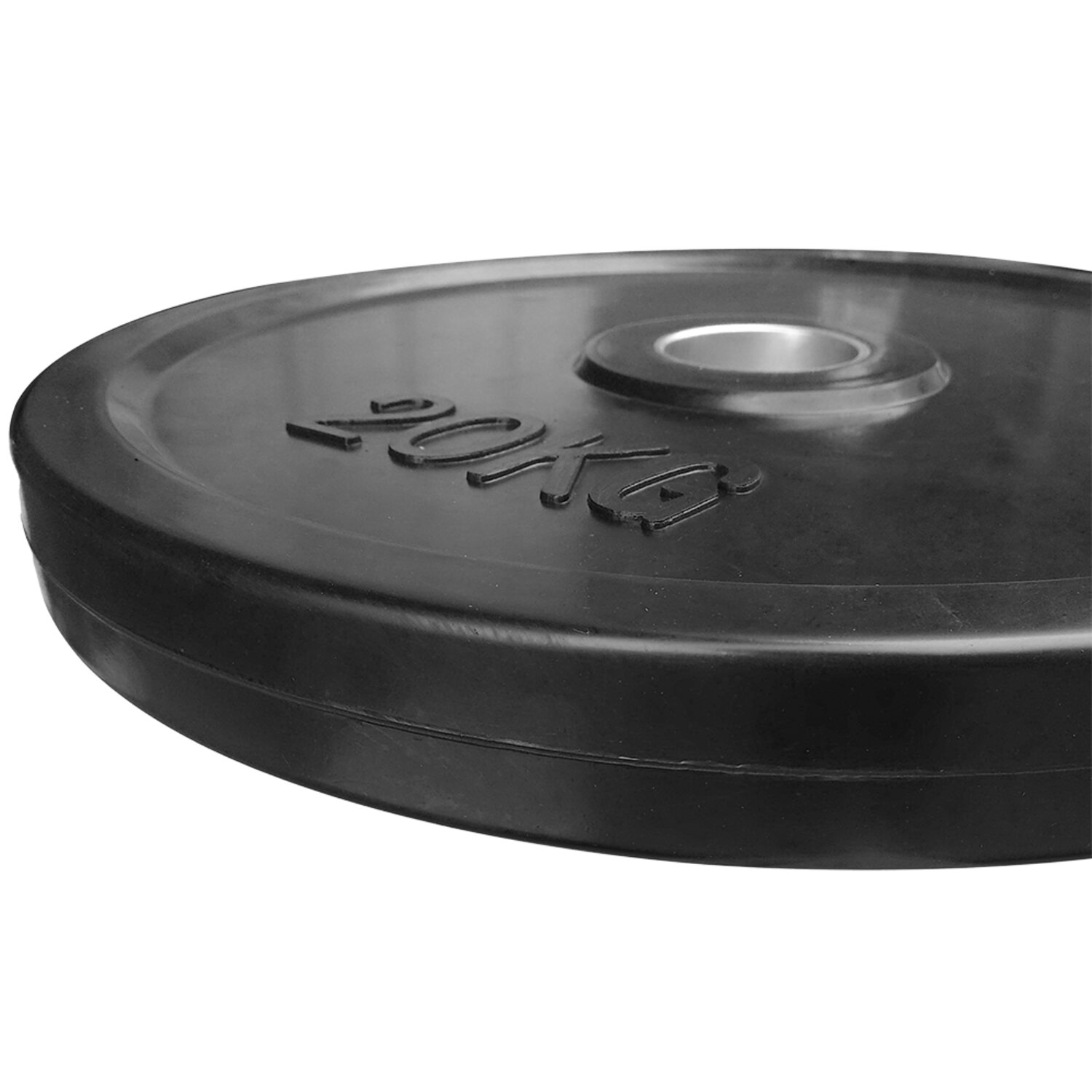 DISCO OLÍMPICO ULTIMATE FITNESS CAUCHO 20 KG ENGOMADO - 2
