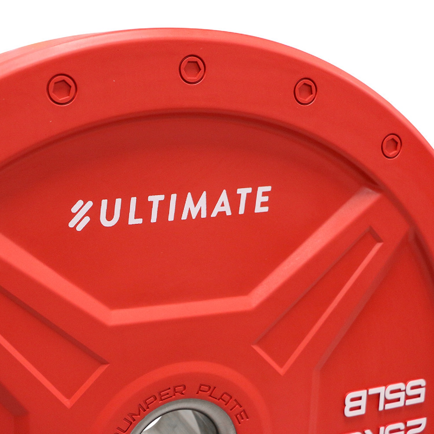 DISCO OLÍMPICO ULTIMATE FITNESS CAUCHO 25 KG BUMPER ELITE HEX - 3