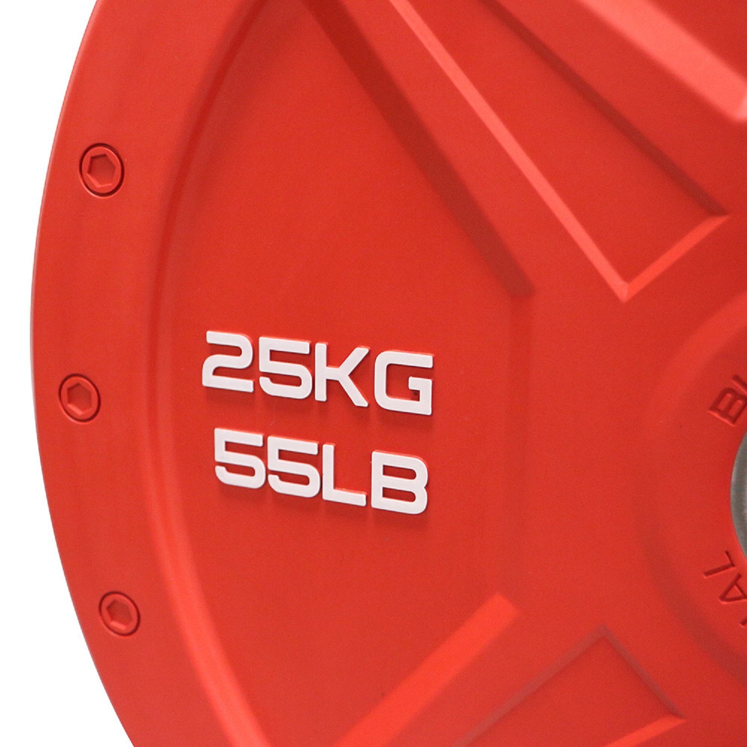 DISCO OLÍMPICO ULTIMATE FITNESS CAUCHO 25 KG BUMPER ELITE HEX - 4