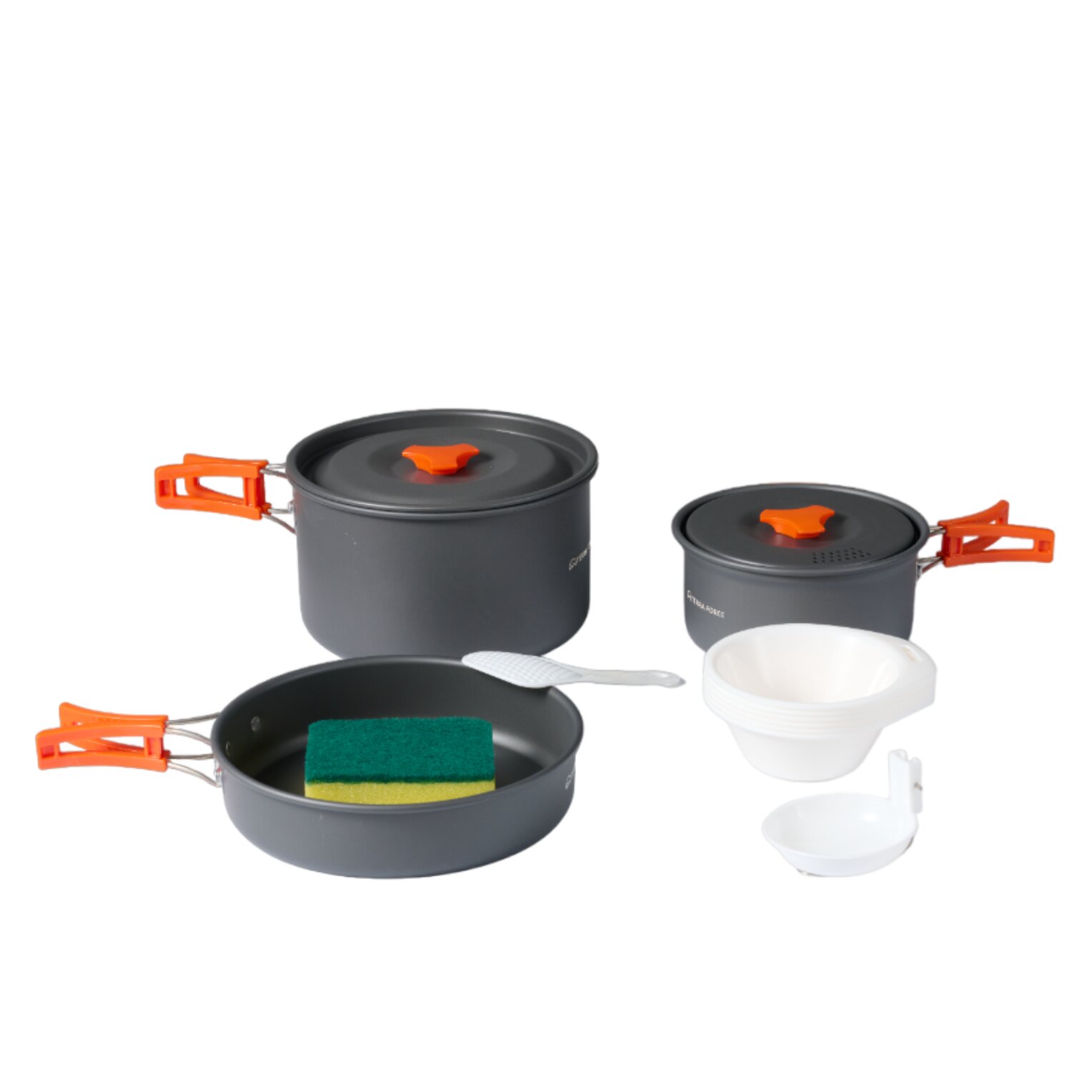 SET OLLAS ALUMINIO CAMPING 3 PIEZAS - 1