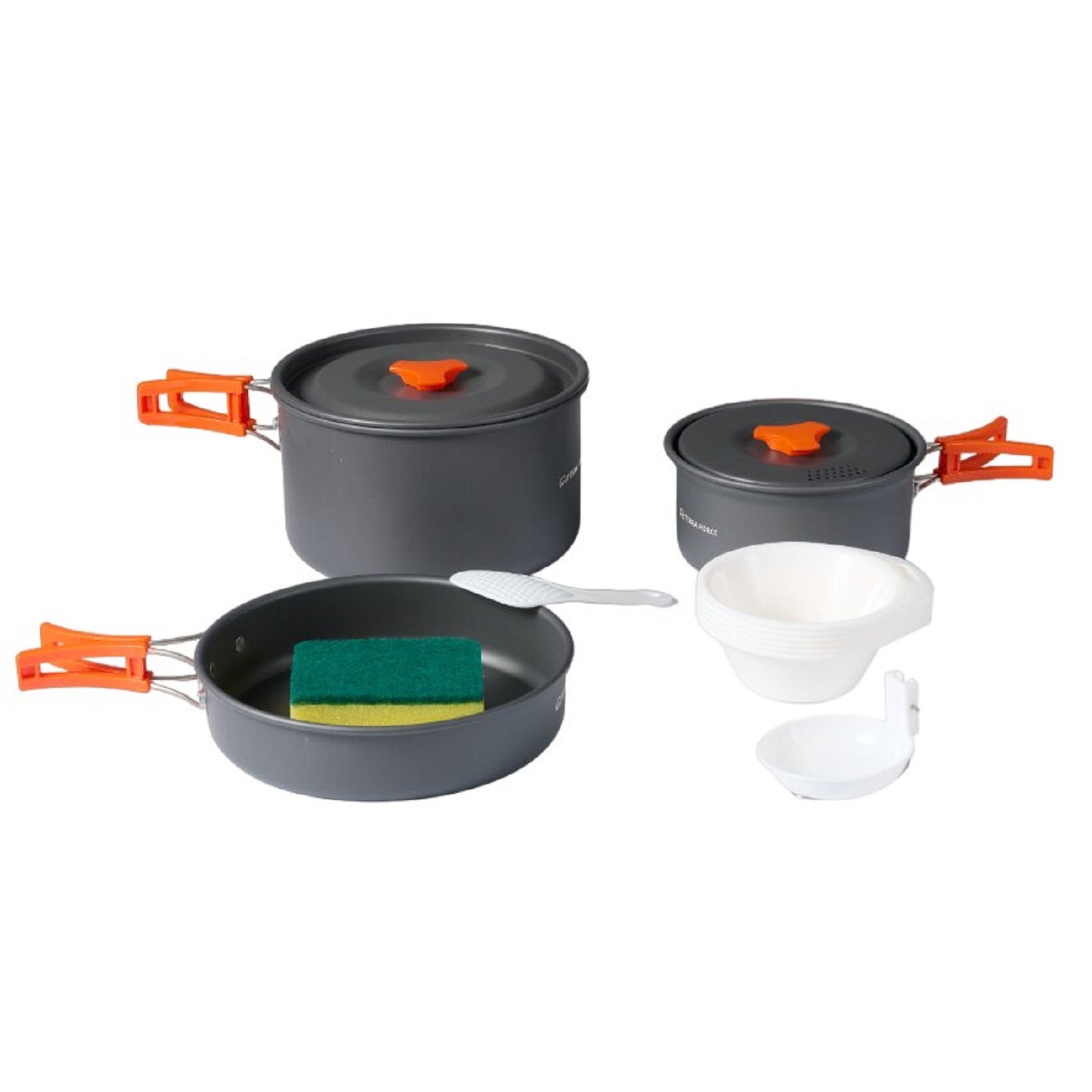SET OLLAS ALUMINIO CAMPING 4 PIEZAS - 1
