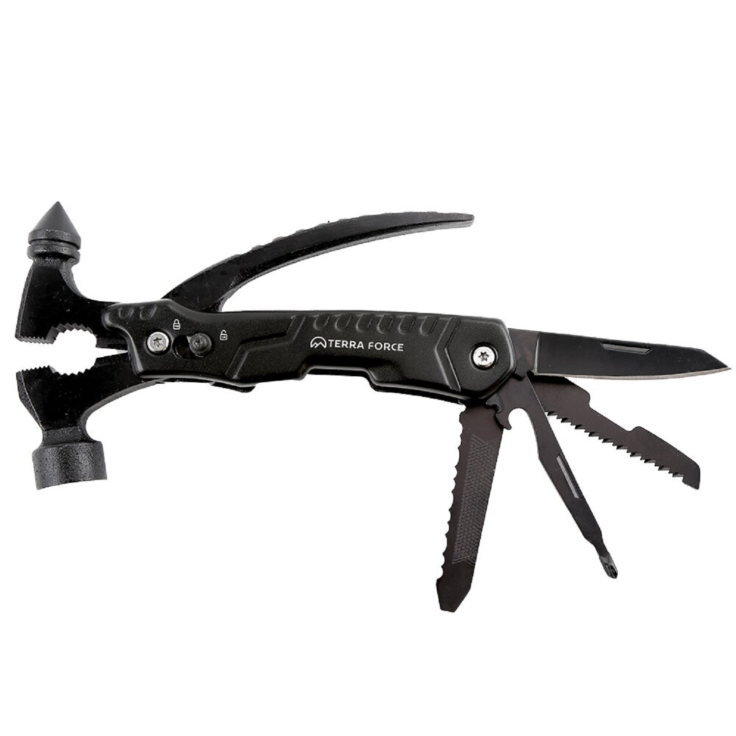 MULTIHERRAMIENTA TERRA FORCE ACERO INOXIDABLE CON MARTILLO - 1