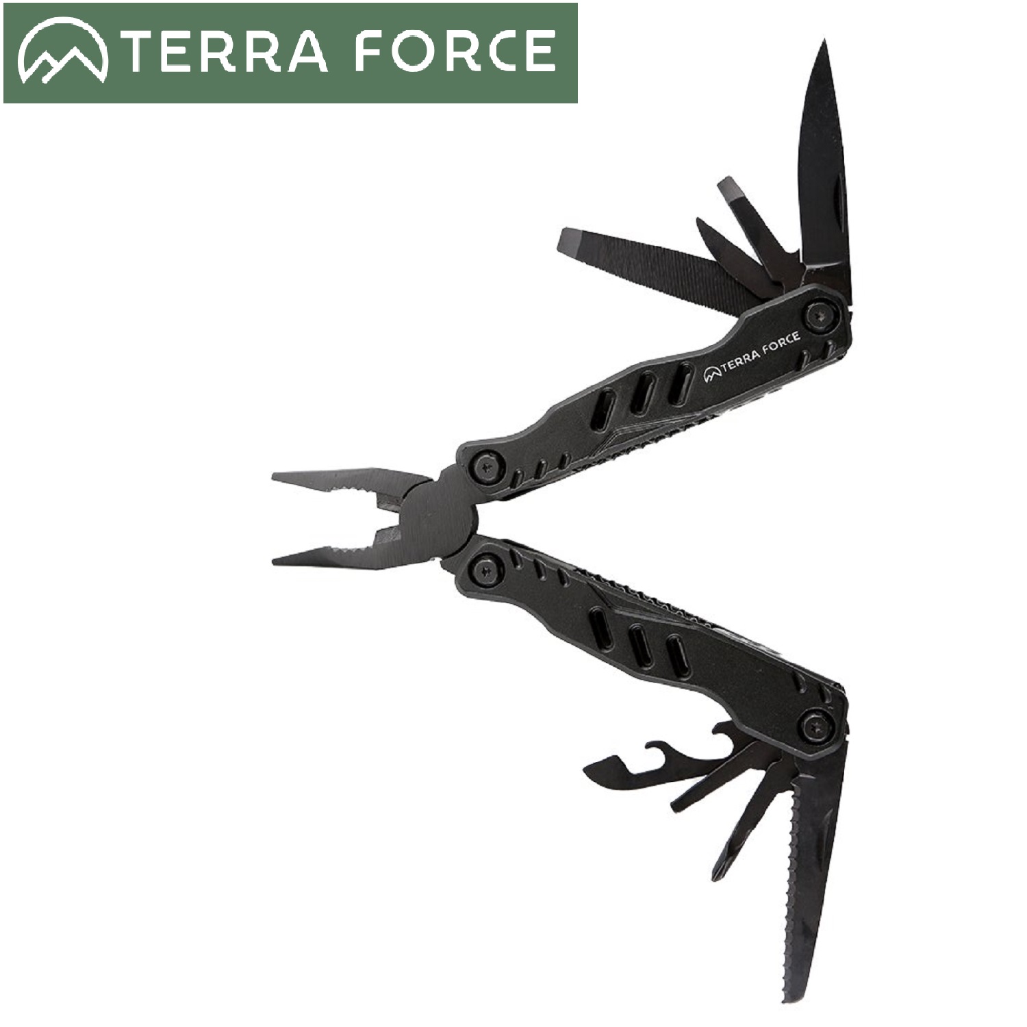 MULTIHERRAMIENTA TERRA FORCE ACERO INOXIDABLE CON ALICATE - 2
