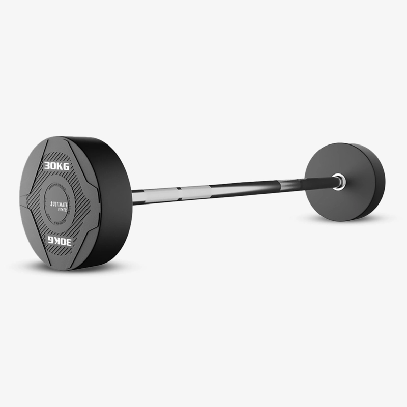 BARRA RECTA ULTIMATE FITNESS ACERO 30 KG PESO FIJO - 1