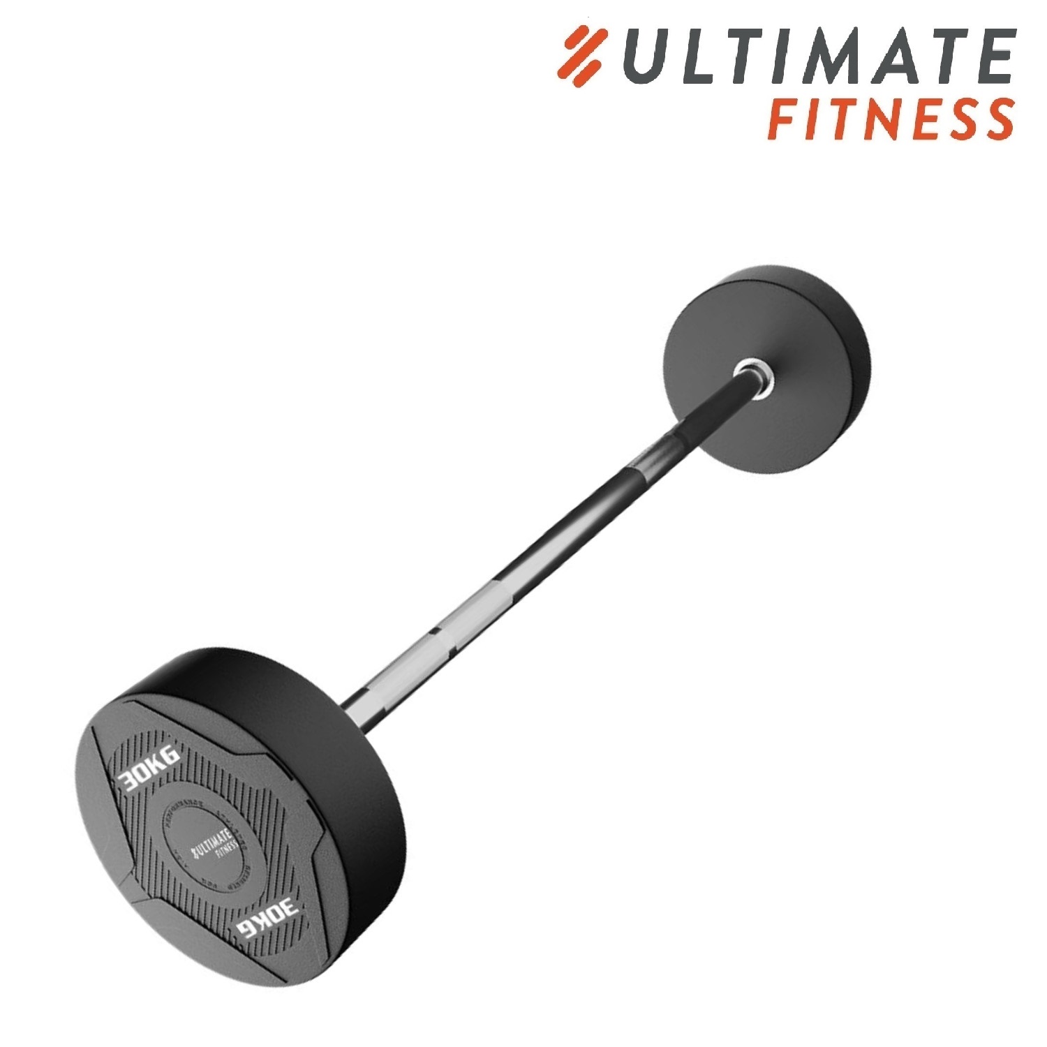 BARRA RECTA ULTIMATE FITNESS ACERO 30 KG PESO FIJO - 2