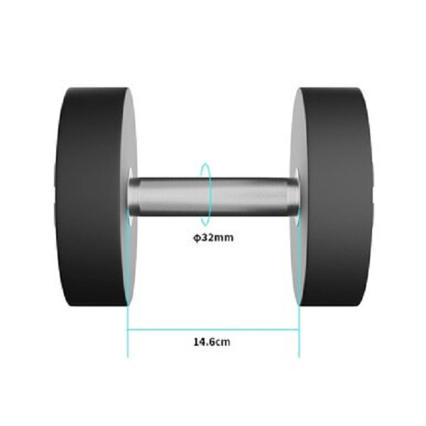 MANCUERNA ULTIMATE FITNESS 42,5 KG REDONDA PU 42.5 - 2