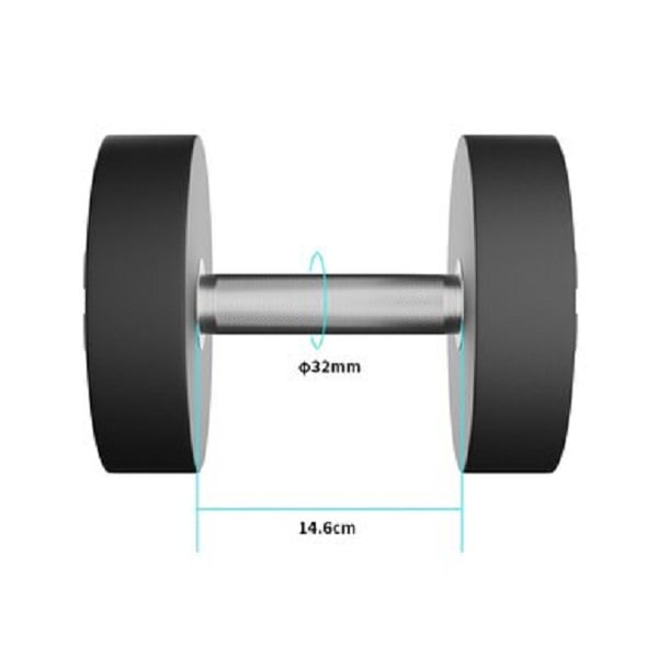 MANCUERNA ULTIMATE FITNESS 45 KG REDONDA PU - 2