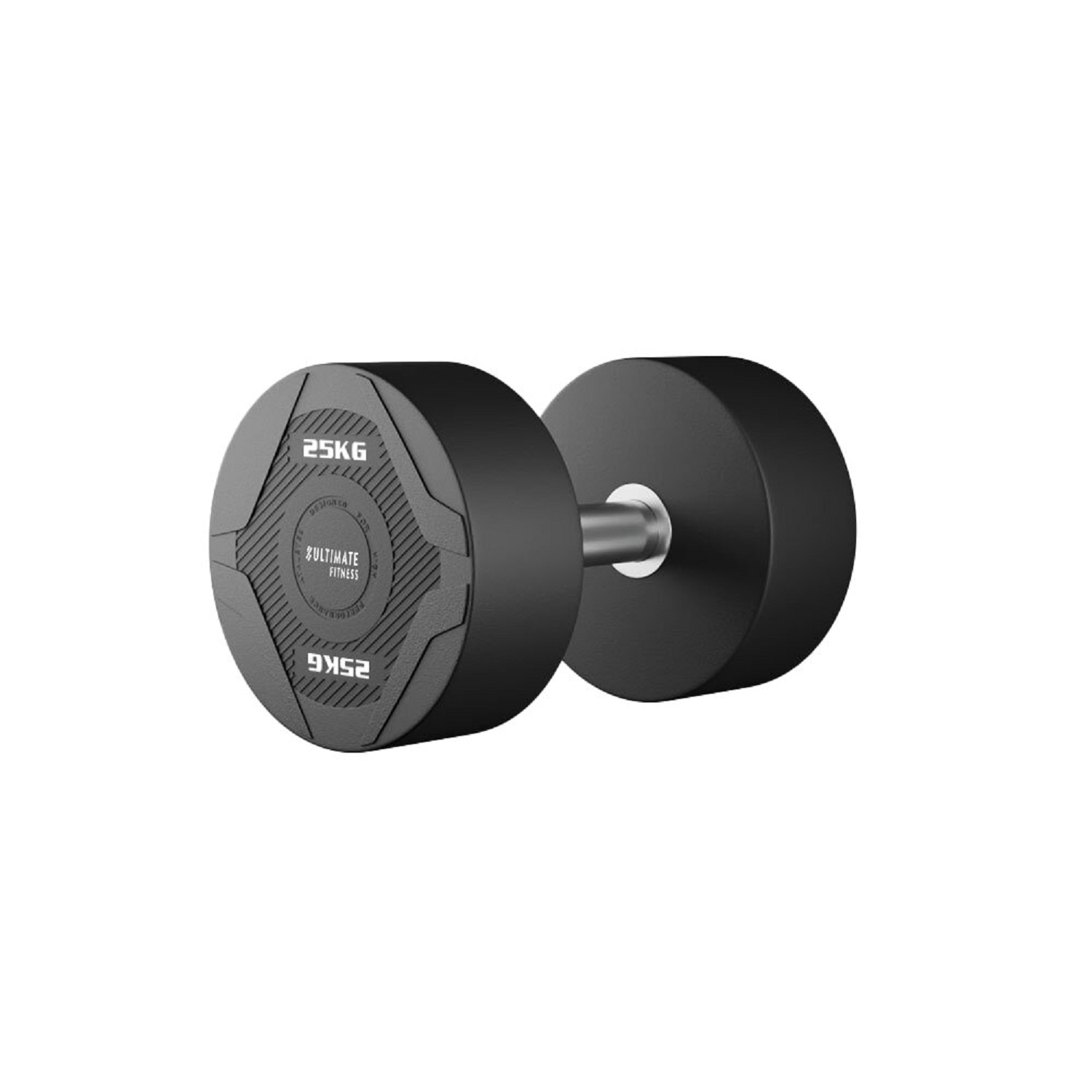 MANCUERNA ULTIMATE FITNESS 25 KG REDONDA PU - 1