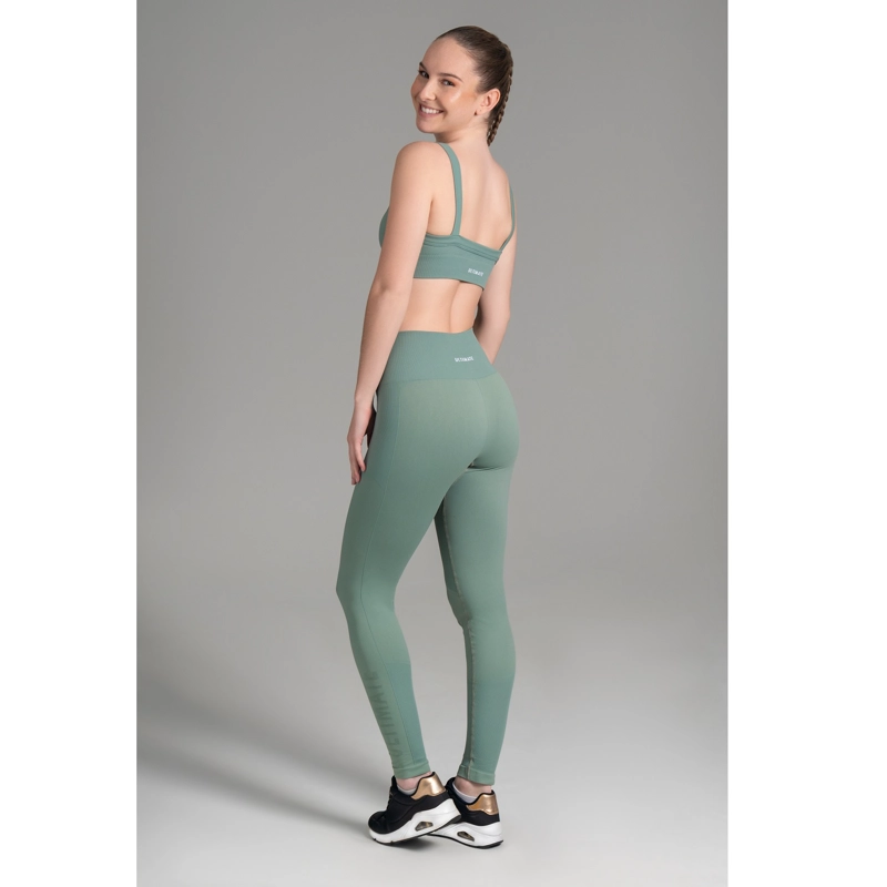 LEGGINGS SLIM FIT MUJER ULTIMATE GREEN FULL LENGHT BOTANICAL - 3