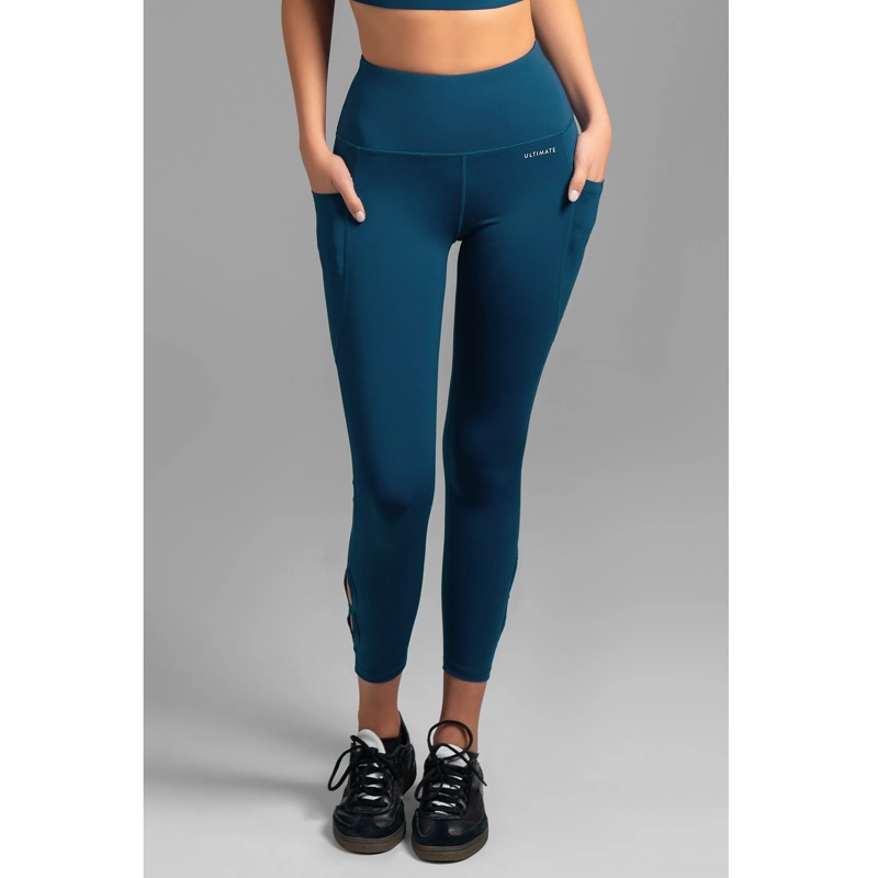 LEGGINS PESCADOR SLIM FIT MUJER ULTIMATE AZUL 7/8 BLUE OPAL - 1