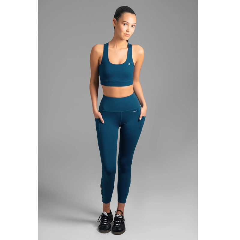 LEGGINS PESCADOR SLIM FIT MUJER ULTIMATE AZUL 7/8 BLUE OPAL - 2