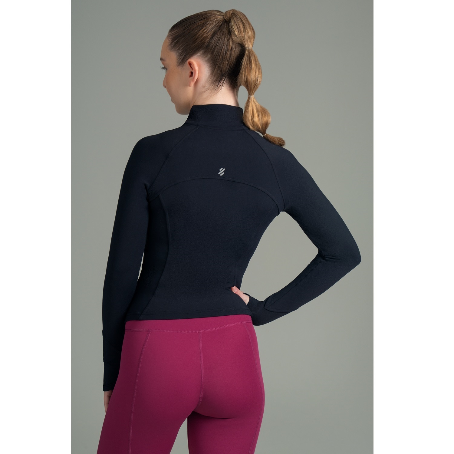 ULTIMATE FULL ZIPPER SPORT MUJER VINTAGE BLACK - 3