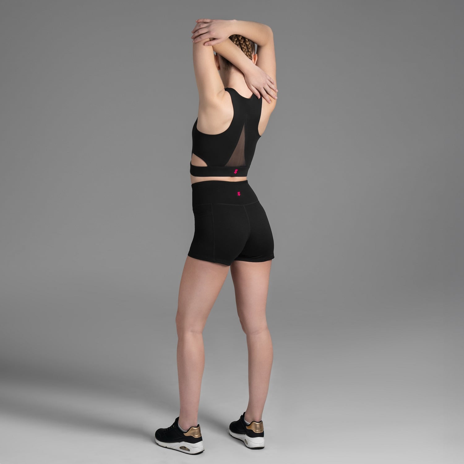 BIKER SLIM FIT MUJER ULTIMATE NEGRO SHORT SKY DARK - 3