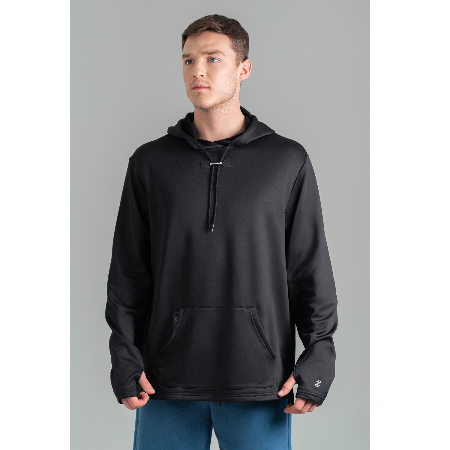 UTIMATE HOODIE SPORT HOMBRE BLACK SAND - 1