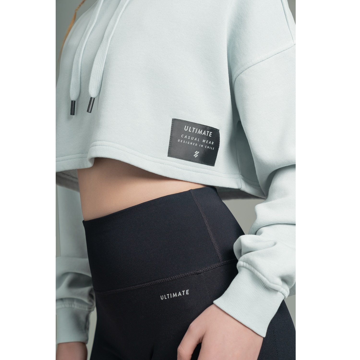 ULTIMATE HOODIE CROP MUJER MINT - 5
