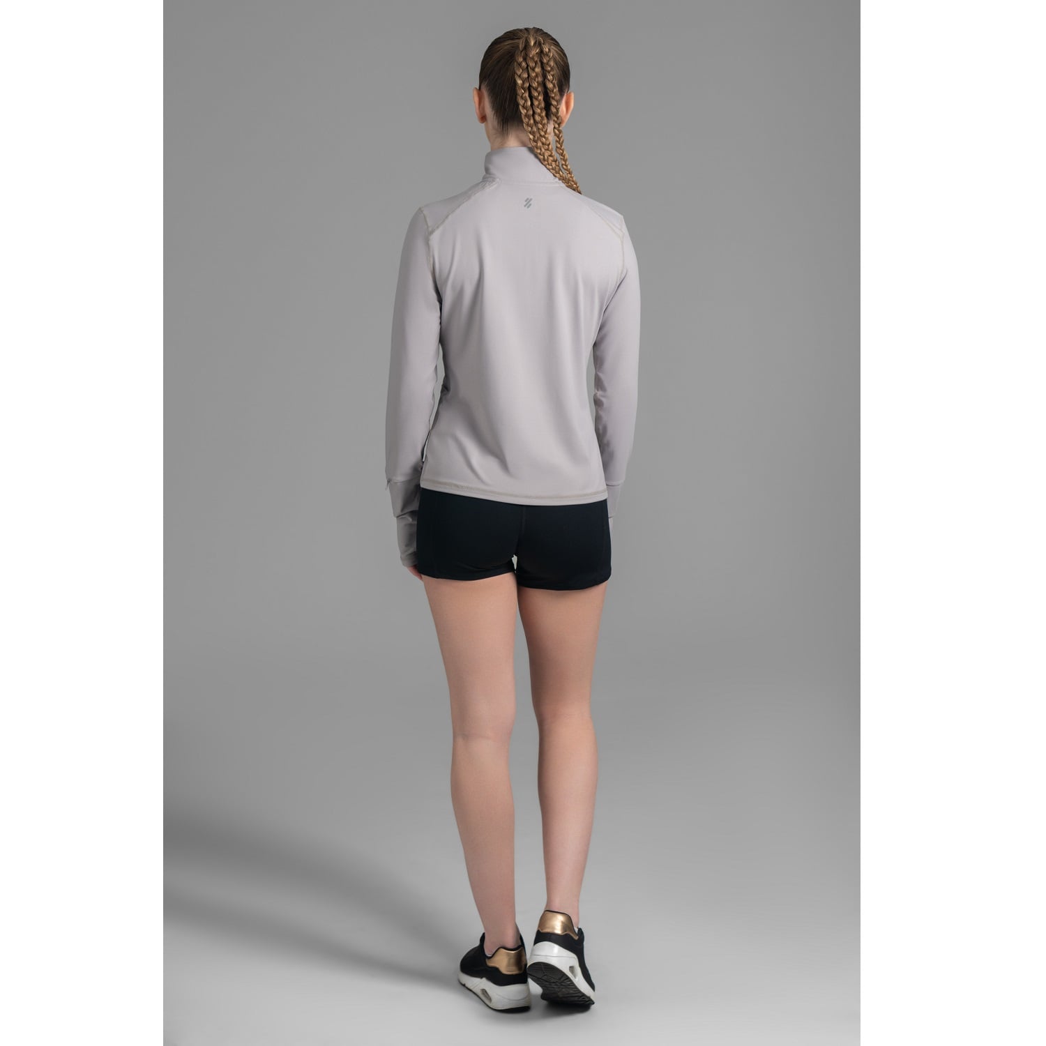 ULTIMATE MIDI ZIPPER SPORT MUJER COOL GRAY - 2