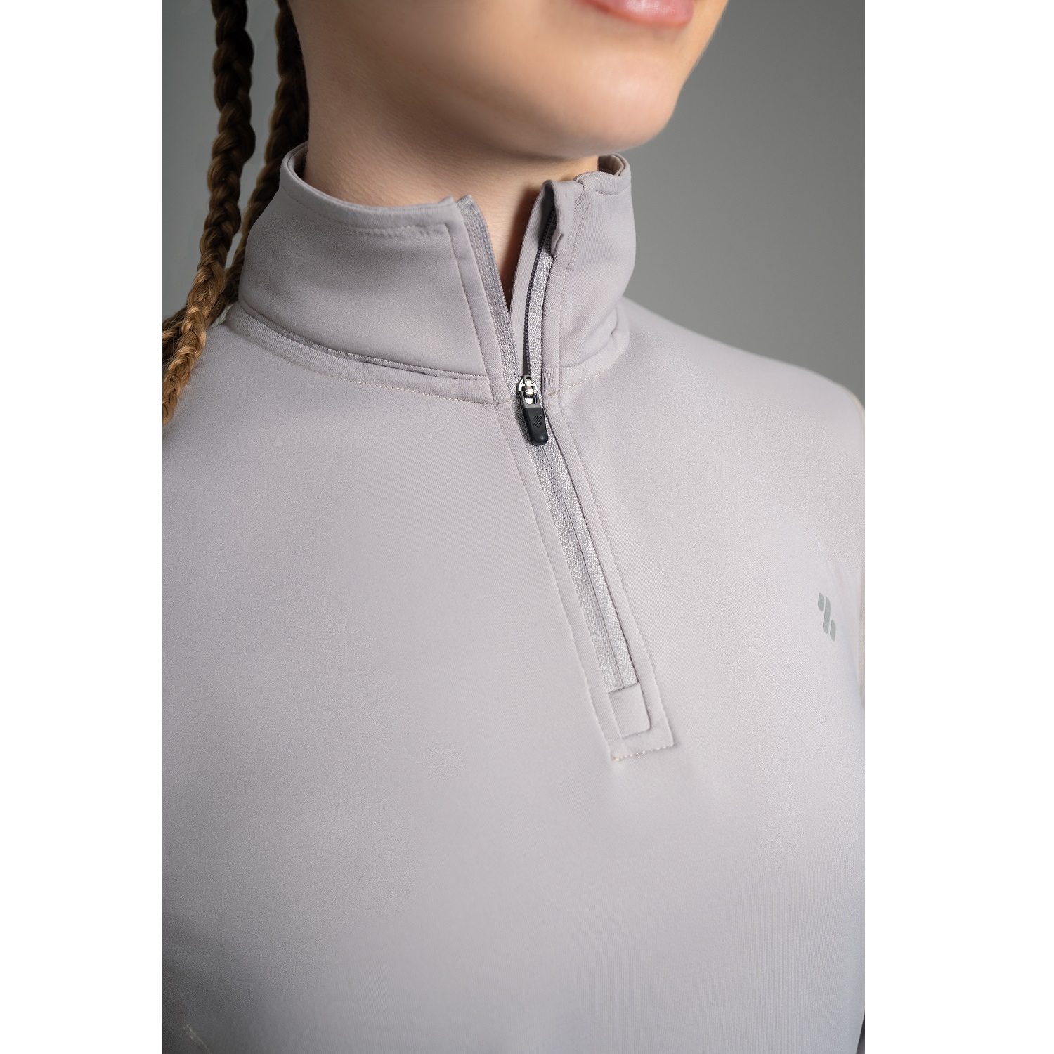 ULTIMATE MIDI ZIPPER SPORT MUJER COOL GRAY - 3